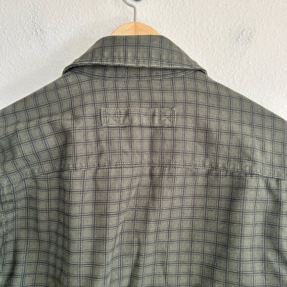 Duluth Trading Co Shacket Plaid Duck Cotton Snap Heavyweight Work Chore - Picture 8 of 12